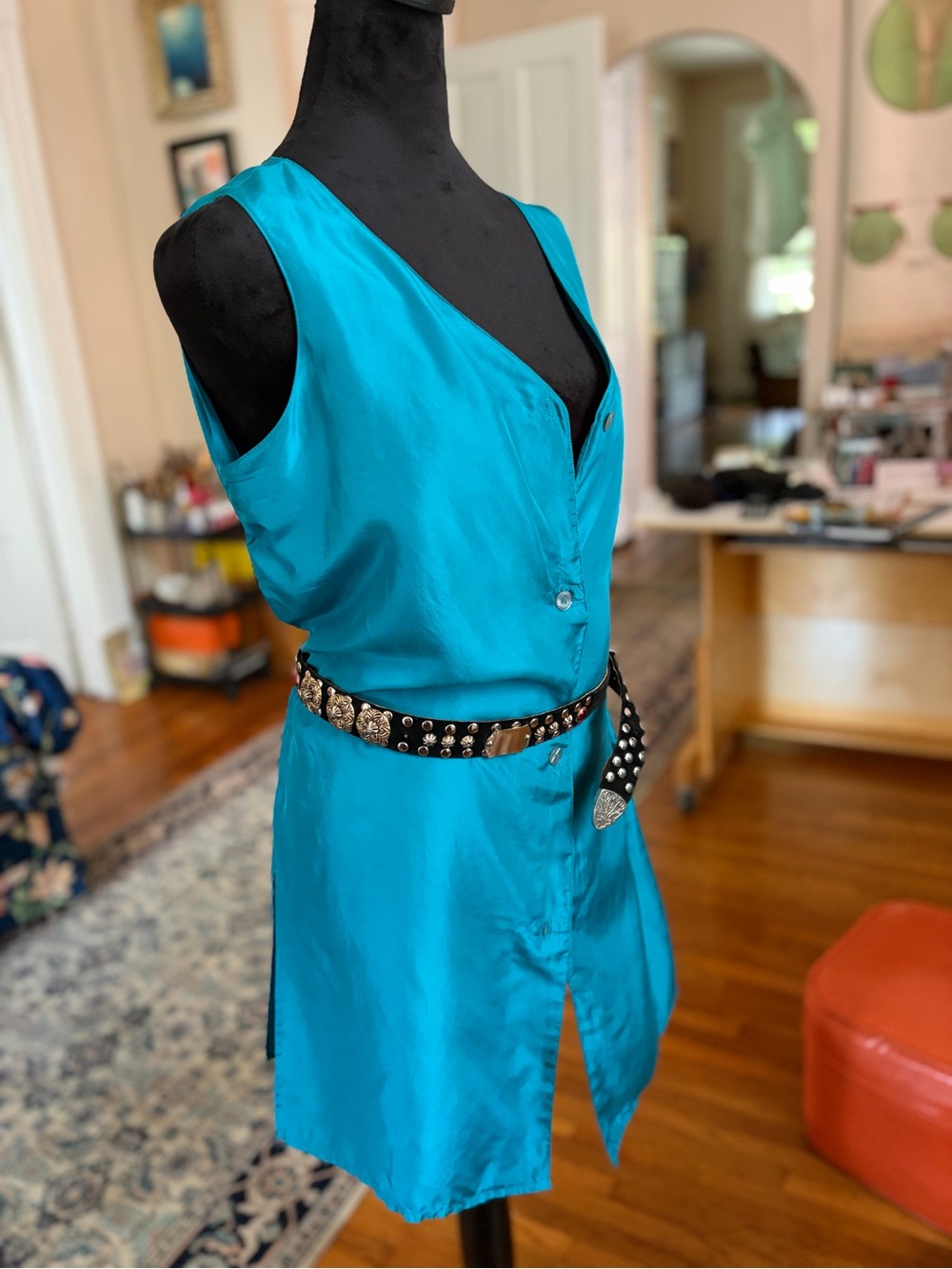 Bogari Silk Button Up Dress